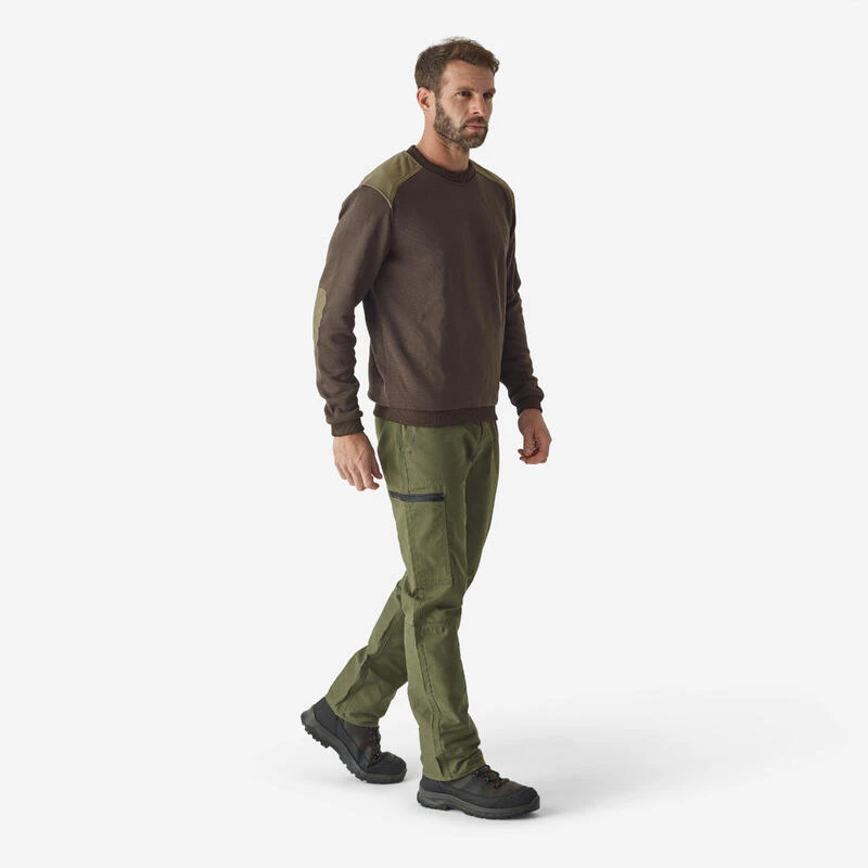 Pantalon Regular Homme - Steppe 100 Vert 2 Pantalon Regular Homme - Steppe 100 Vert – Image 2