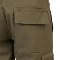 PANTALON RENFORT JUNIOR - 100 VERT ET MARRON -Le monde de la chasse Magasin pantalon renfort junior 100 vert et marron 8