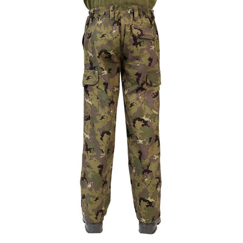Pantalon Résistant Junior -100 Camouflage Island Vert 3 Pantalon Résistant Junior -100 Camouflage Island Vert – Image 3