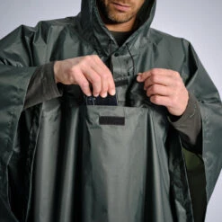 PONCHO LONG IMPERMEABLE 500 VERT -Le monde de la chasse Magasin poncho long impermeable 500 vert 4