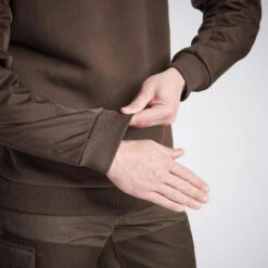 PULL RENFORT 500 MARRON -Le monde de la chasse Magasin pull renfort 500 marron 4