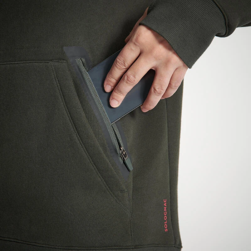 SWEAT-SHIRT CAPUCHE FEMME 500 CHAUD VERT 5 SWEAT-SHIRT CAPUCHE FEMME 500 CHAUD VERT – Image 5