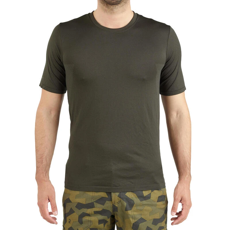 T-shirt Chasse Manches Courtes Léger Et Respirant Homme - 500 Vert 2 T-shirt Chasse Manches Courtes Léger Et Respirant Homme - 500 Vert – Image 2