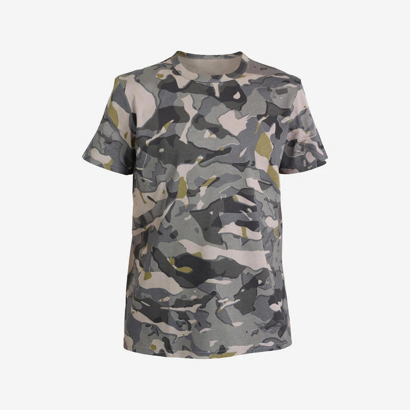 T SHIRT JUNIOR CAMO WOODLANG GRIS 1 T SHIRT JUNIOR CAMO WOODLANG GRIS