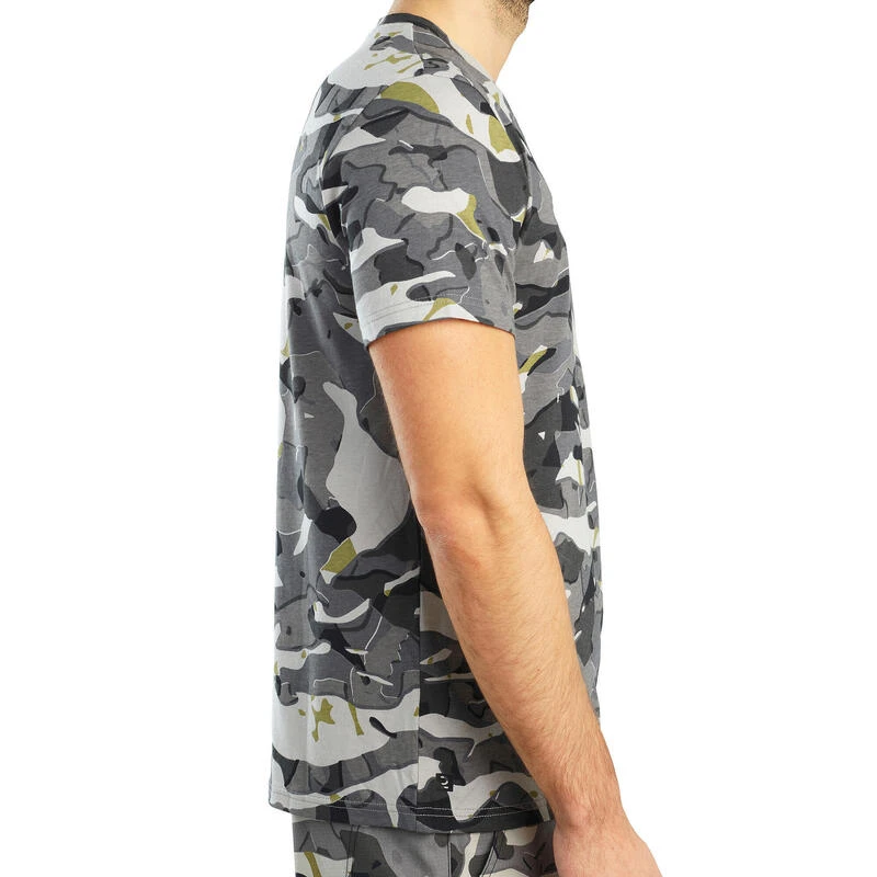 T-shirt Manches Courtes Chasse 100 Camouflage WL V1 Gris 4 T-shirt Manches Courtes Chasse 100 Camouflage WL V1 Gris â Image 4