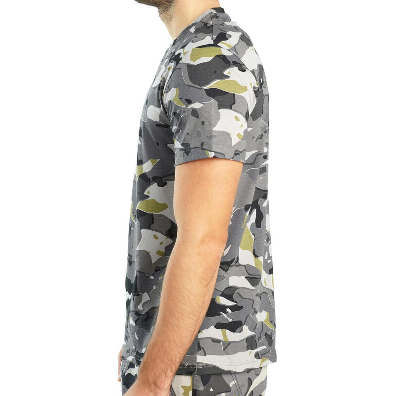 T-shirt Manches Courtes Chasse 100 Camouflage WL V1 Gris 6 T-shirt Manches Courtes Chasse 100 Camouflage WL V1 Gris â Image 6