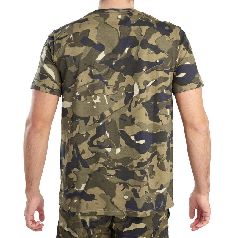 T-shirt Manches Courtes Chasse 100 Camouflage WL V1 Vert 3 T-shirt Manches Courtes Chasse 100 Camouflage WL V1 Vert – Image 3
