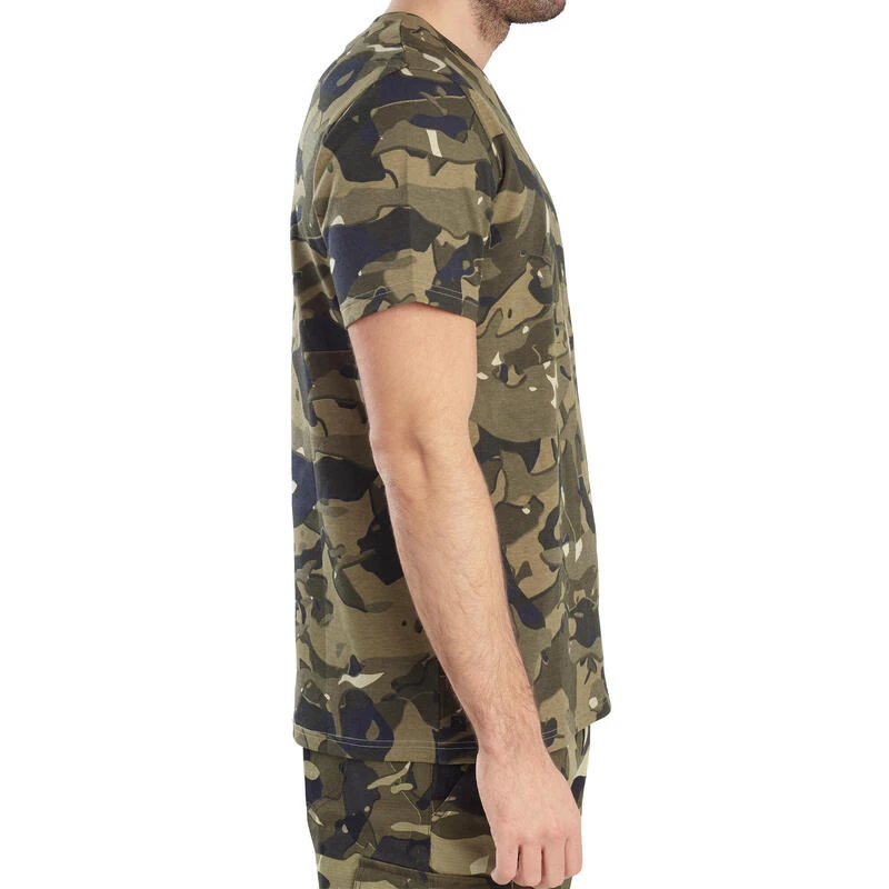 T-shirt Manches Courtes Chasse 100 Camouflage WL V1 Vert 5 T-shirt Manches Courtes Chasse 100 Camouflage WL V1 Vert – Image 5
