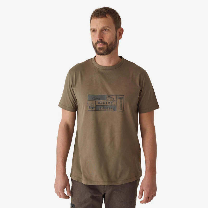 T-shirt Manches Courtes Coton 100 LOGO WILDLIFE 1 T-shirt Manches Courtes Coton 100 LOGO WILDLIFE