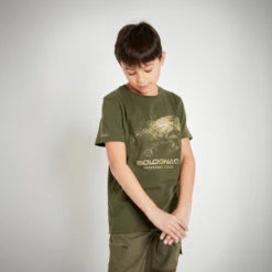 T-SHIRT Manches Courtes Junior 100 Sanglier Vert 12 T-SHIRT Manches Courtes Junior 100 Sanglier Vert -Le monde de la chasse Magasin t shirt manches courtes junior 100 sanglier vert 4