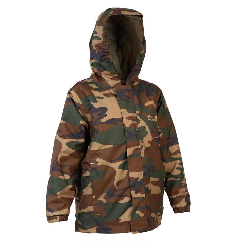 Veste Chasse Chaude 100 Junior Camouflage Vert 1 Veste Chasse Chaude 100 Junior Camouflage Vert