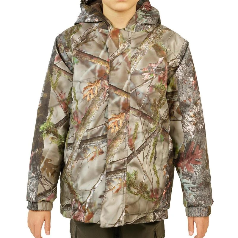 VESTE CHASSE CHAUDE ET IMPERMÉABLE SIBIR 300 JUNIOR CAMOUFLAGE KAMO-BR 6 VESTE CHASSE CHAUDE ET IMPERMÉABLE SIBIR 300 JUNIOR CAMOUFLAGE KAMO-BR – Image 6