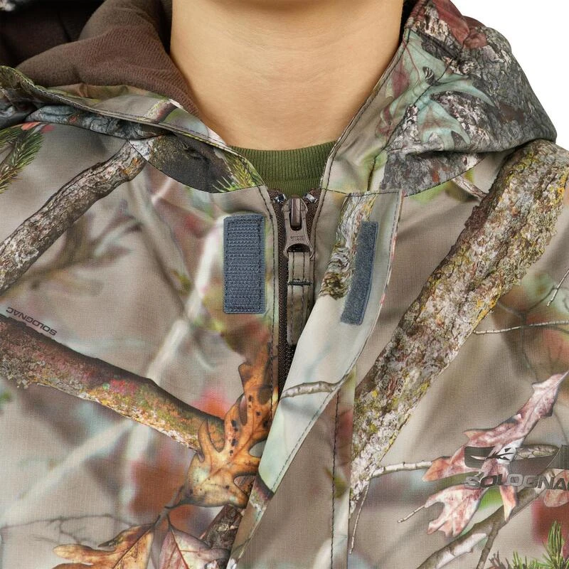 VESTE CHASSE CHAUDE ET IMPERMÉABLE SIBIR 300 JUNIOR CAMOUFLAGE KAMO-BR 7 VESTE CHASSE CHAUDE ET IMPERMÉABLE SIBIR 300 JUNIOR CAMOUFLAGE KAMO-BR – Image 7