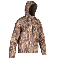 Veste Chasse Imperméable 100 Camouflage Marais
