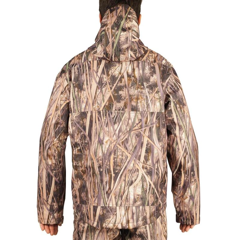 Veste Chasse Imperméable 100 Camouflage Marais 5 Veste Chasse Imperméable 100 Camouflage Marais – Image 5