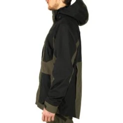 VESTE CHASSE IMPERMEABLE RENFORT VERTE 500 -Le monde de la chasse Magasin veste chasse impermeable renfort verte 500 3