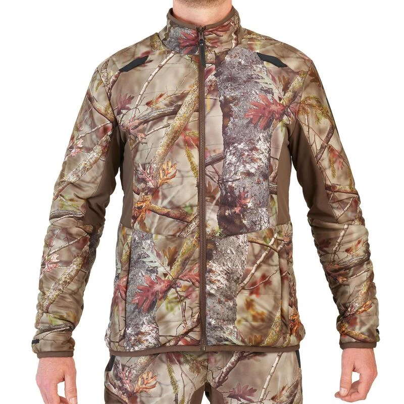 VESTE CHASSE POSTE IMPERMÉABLE CHAUDE 3 EN 1 CAMO FLUO 900 3 VESTE CHASSE POSTE IMPERMÉABLE CHAUDE 3 EN 1 CAMO FLUO 900 – Image 3
