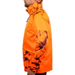 VESTE CHASSE RESISTANTE IMPERMEABLE ORANGE FLUO SUPERTRACK 100 12 VESTE CHASSE RESISTANTE IMPERMEABLE ORANGE FLUO SUPERTRACK 100 -Le monde de la chasse Magasin veste chasse resistante impermeable orange fluo supertrack 100 2