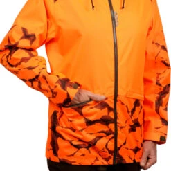 VESTE CHASSE RESISTANTE IMPERMEABLE ORANGE FLUO SUPERTRACK 100 15 VESTE CHASSE RESISTANTE IMPERMEABLE ORANGE FLUO SUPERTRACK 100 -Le monde de la chasse Magasin veste chasse resistante impermeable orange fluo supertrack 100 5