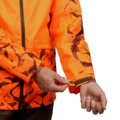 VESTE CHASSE RESISTANTE IMPERMEABLE ORANGE FLUO SUPERTRACK 100 17 VESTE CHASSE RESISTANTE IMPERMEABLE ORANGE FLUO SUPERTRACK 100 -Le monde de la chasse Magasin veste chasse resistante impermeable orange fluo supertrack 100 7