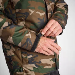 VESTE IMPERMEABLE CHAUDE 100 CAMO WOODLAND 18 VESTE IMPERMEABLE CHAUDE 100 CAMO WOODLAND -Le monde de la chasse Magasin veste impermeable chaude 100 camo woodland 8
