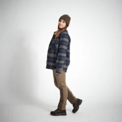 VESTE MOUTONNÉE TYPE SURCHEMISE 500 BLEU 13 VESTE MOUTONNÉE TYPE SURCHEMISE 500 BLEU -Le monde de la chasse Magasin veste moutonnee type surchemise 500 bleu 3