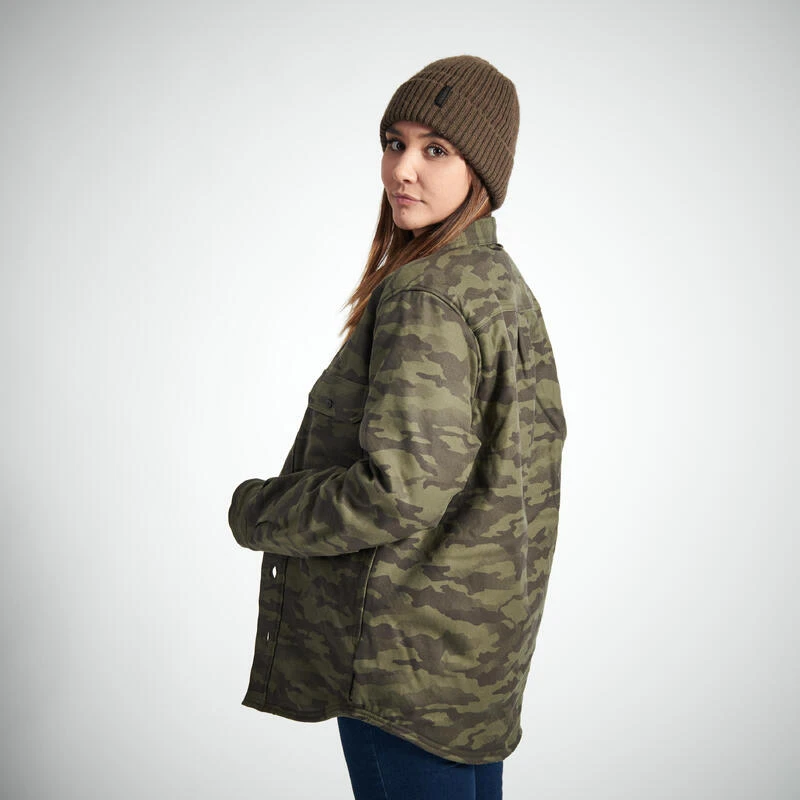 VESTE MOUTONNÉE TYPE SURCHEMISE 500 CAMO 5 VESTE MOUTONNÉE TYPE SURCHEMISE 500 CAMO – Image 5