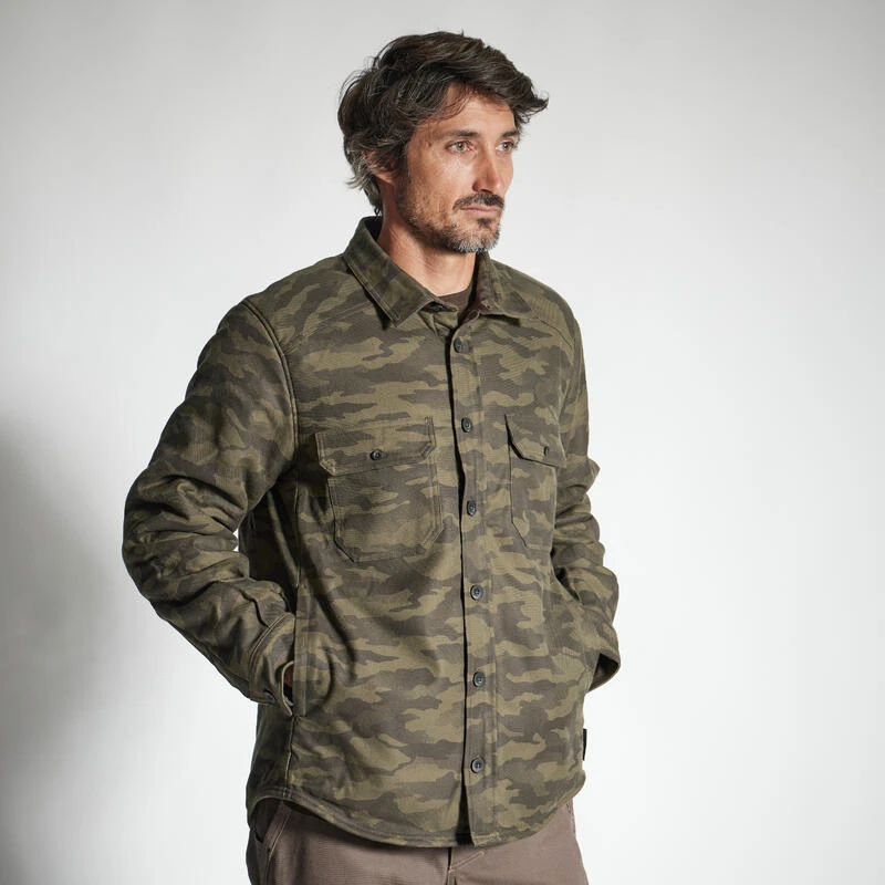 VESTE MOUTONNÉE TYPE SURCHEMISE 500 CAMO 6 VESTE MOUTONNÉE TYPE SURCHEMISE 500 CAMO – Image 6