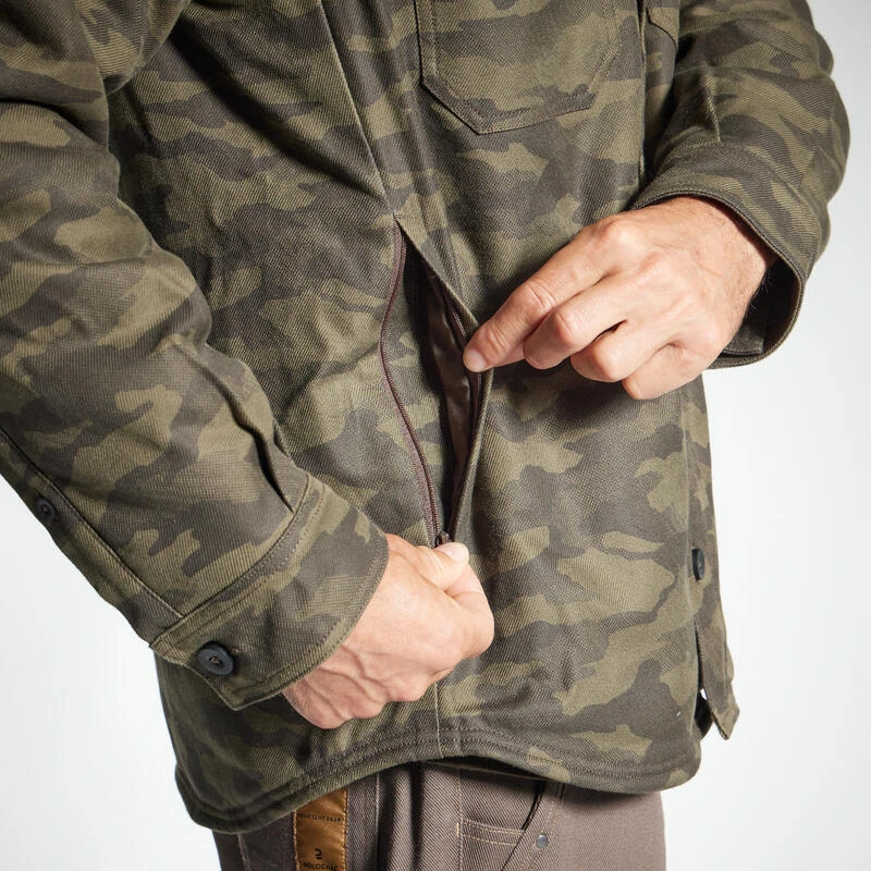 VESTE MOUTONNÉE TYPE SURCHEMISE 500 CAMO 10 VESTE MOUTONNÉE TYPE SURCHEMISE 500 CAMO – Image 10