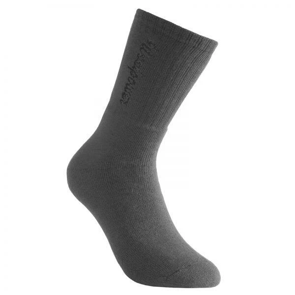 Woolpower Chaussettes Merino Logo Classique 400 - Gris 3 Woolpower Chaussettes Merino Logo Classique 400 - Gris – Image 3