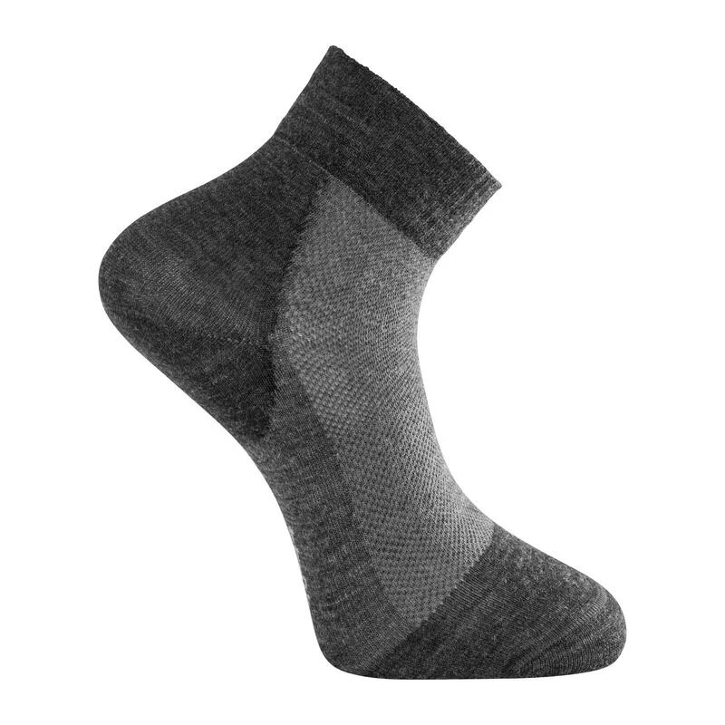 Woolpower Chaussettes Skilled Liner Short - Gris Foncé/Gris 1 Woolpower Chaussettes Skilled Liner Short - Gris Foncé/Gris